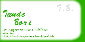 tunde bori business card